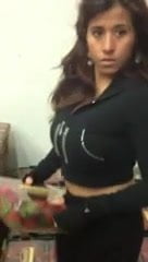 Latina milf in see through pants bending over in a store