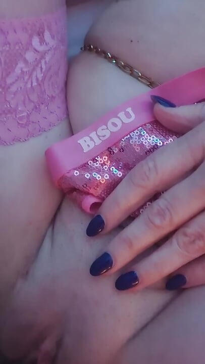 She masturbates with a and gets caught and cumshot in her