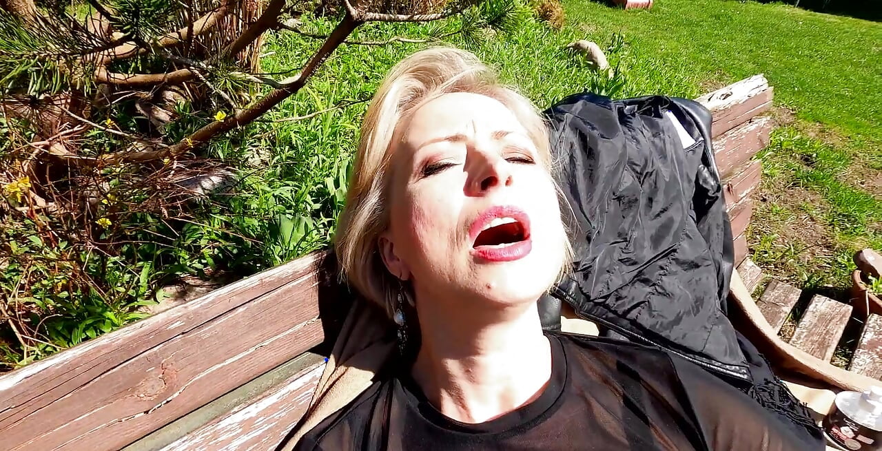 That was the sunny, spring day. I was sitting on a bench in the garden