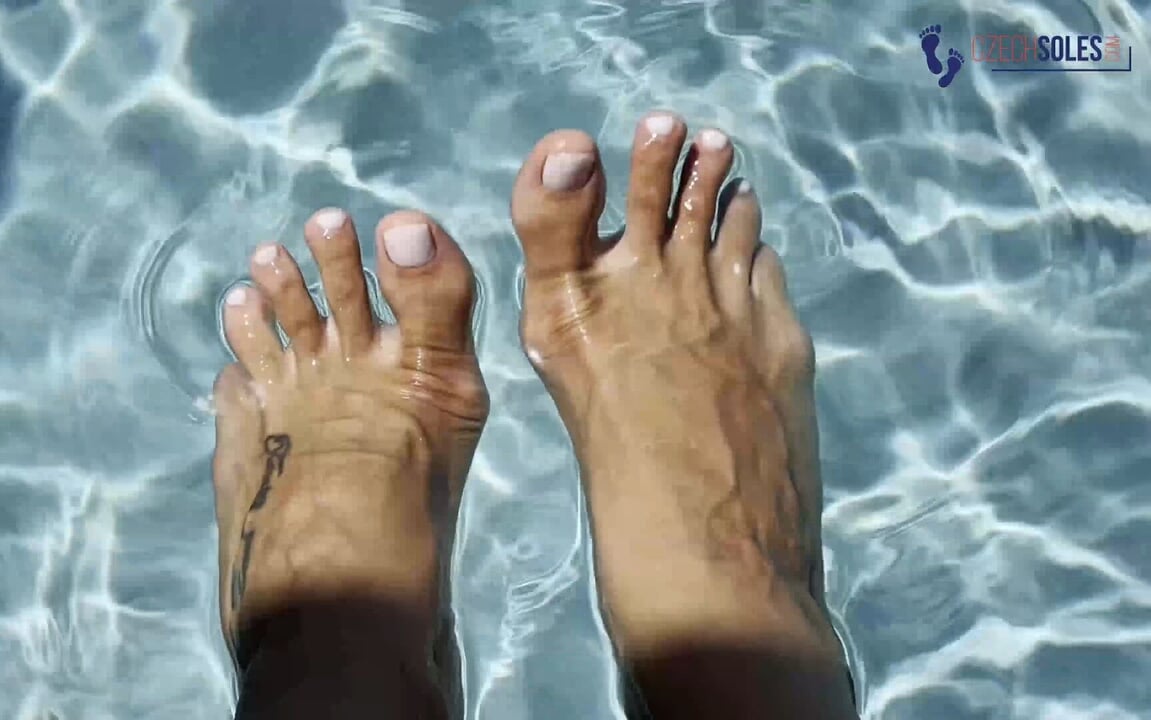 Ukrainian Goddess’s Sexy Feet by the Pool